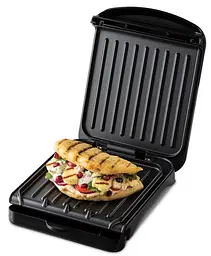 Гриль George Foreman 25800-56 Fit Grill Small 760 Вт антипригарне покриття піддон для жиру чорний (25800-56) - мініатюра 2