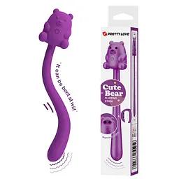 Вібратор Pretty Love Cute Bear Purple, 7 vibration functions