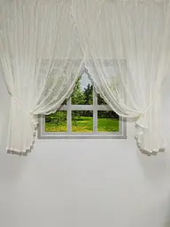 Кухня тюль молочна "Турецькі огірки" 550х170