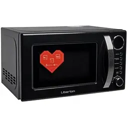 Мікрохвильова піч Liberton LMW-2083E Black Соло 700 Вт 20 л чорна - мініатюра 2