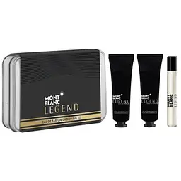 Набір Montblanc Legend парфумована вода 7,5 мл, крем для лица 30 мл, очищающий крем 30 мл