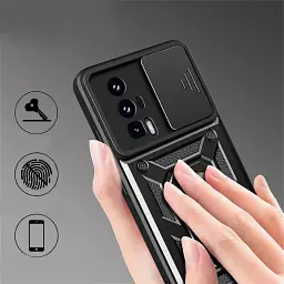 Панель BeCover Military для Poco F5 Pro Black (709997) - мініатюра 4