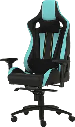 Геймерське крісло GT Racer чорне з ментоловим (X-0715 Black/Mint) - мініатюра 3