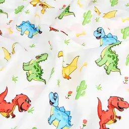 Фланелеві пелюшки Cosas Colorful Dino 80х80 см різнобарвна (FlannelDiapers_DinoBabyColor_80x80) - мініатюра 5