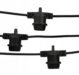 Садова гірлянда 5 м з 5 LED-лампами E27 пряма зовнішнє декоративне освітлення з можливістю з'єднання - мініатюра 4