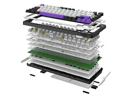 Клавіатура Hator Hellyberry HK75 wireless White-Violet - мініатюра 6