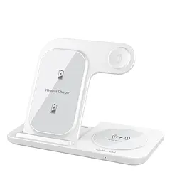 Бездротовий зарядний пристрій WUW-C250 3 in 1 desktop foldable wireless charger