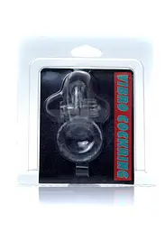 Ерекційне віброкільце Rabbit Vibro CockRing Clear - мініатюра 7