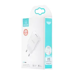 МЗП USAMS CC075 T18 Single USB Travel Charger ( EU ) White - мініатюра 2