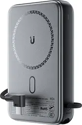 Павербанк Acefast Magnetic Wireless Gray 10 000 mAh / 22.5 Вт (6974316284871)