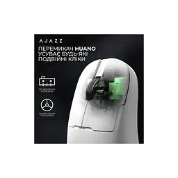 Мишка Ajazz AJ159 APEX Wireless/Bluetooth/USB White (AJM159-A-W) - мініатюра 11