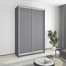 Шафа-купе дводверна MebelStar Стандарт AL 2ДСП 150x45x240 см Антрацит (MBS-3551)