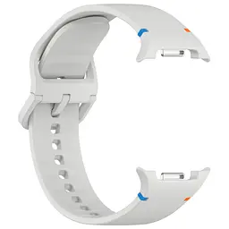 Силіконовий ремінець на смарт годинник Samsung Galaxy Watch 8 40mm/8 Classic 46mm/8 44mm, Silicone, light grey, зі зручною застібкою, на фітнес браслет, ArmorStandart (ARM86863) - мініатюра 4