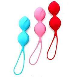 Вагінальні кульки Satisfyer V Balls діаметр 3,4 см вага  79-114-150 г монолітні 3 пари - мініатюра 3