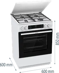 Комбінована плита Electrolux GK6C5WF (7076255) - мініатюра 7
