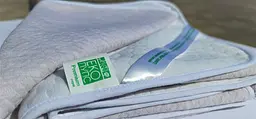 Багаторазова непромокальна пелюшка Еко Пупс Soft Touch Premium 70х50 см блакитна - мініатюра 2