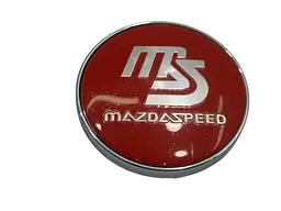 Ковпак колеса Mazda speed червоний 60 мм пластик метал 1 шт (ковпачок диска) - мініатюра 3