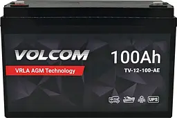 Акумулятор AGM Volcom 12V 100Ah VRLA - мініатюра 5
