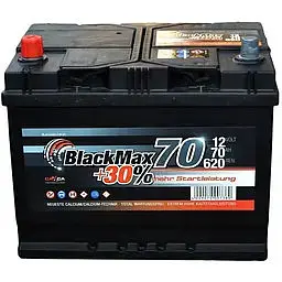 Автомобільний акумулятор BlackMax 6СТ-70Ah Аз ASIA 620A (EN) B4027