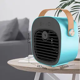 Портативний вентилятор Epik F12 Blue [137262] - мініатюра 2
