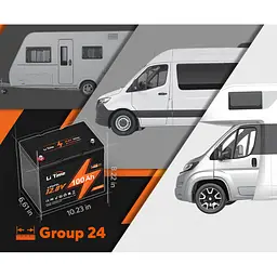 Акумулятор Li Time LiFePO4 12V [12.8V/100Ah/1280Wh] Group 24 [123756] - мініатюра 5