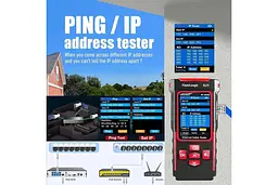 Багатофункціональний кабельний тестер Noyafa NF-859GK PoE тестер вітой пари, Wiremap, SCAN, NCV, QC, VFL, PING, IP-scan, RJ45 (19805) - мініатюра 8