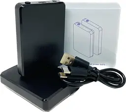 Акумулятори для шкарпеток з підігрівом 5000mAh 3.7V 2A USB Чорний