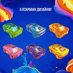 Подарунковий бокс Bob Snail Жовтий №6 – машинка з іграшкою та стікером 112 г - мініатюра 3