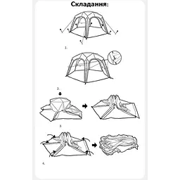 Тент для кемпінгу Naturehike CNK230WS014 4.6 м x 4,0 м бежевий - мініатюра 3