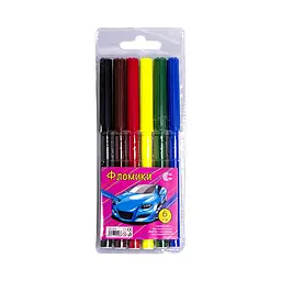 Дитячі Фломастери "Фломіки" COLOR-IT CR550-6 6 кольорів - мініатюра 2