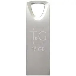 Флеш накопичувач USB 16Gb T&G Metal TG117 сріблястий USB 2.0 (TG117SL-16G)