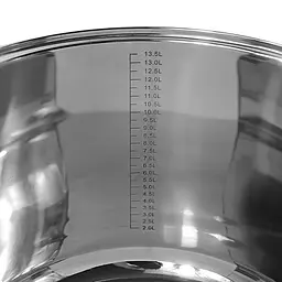 Каструля з кришкою Kamille KM-5406 15.5 л 30 см срібляста - мініатюра 4