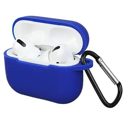 Силіконовий чохол для навушників Apple AirPods Pro, Silicone Case, синій, захисний чохол, ультратонкий і легкий, захист від подряпин, пилу та ударів, м"який силікон, ArmorStandart (ARM56074)
