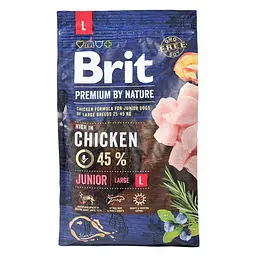 Сухий корм Brit Premium Junior L 3 кг для цуценят собак великих порід (вагою від 25 до 45 кг) - мініатюра 3