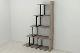 Етажерка Ferrum-decor Стелла 1600x1020x300 Чорний метал ДСП Дуб Сонома Трюфель (FRD-103466)