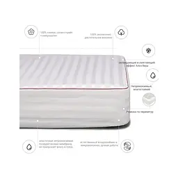 Наматрацник MirSon бавовняний DeLuxe Cotton Aloe Vera 271 160x200 см (2200000340139) - мініатюра 2