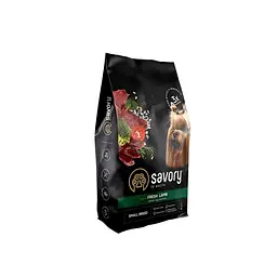 Сухий корм для собак малих порід Savory Small Breeds rich in Fresh Lamb 8 кг (ягня)