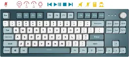 Клавіатура MONTECH MKey TKL Darkness Brown Switch (MK87DB) [127103] - мініатюра 6