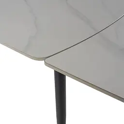 Стіл Vela 110-170x75 white marble matt - мініатюра 4