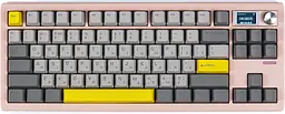 Клавіатура бездротова Epomaker Shadow-S TKL Wisteria Linear Switch UA RGB Pink (SHS-P-WL)