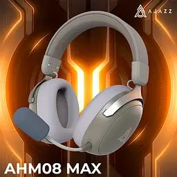 Bluetooth-гарнітура Ajazz AHM08 MAX 3-Mode Сірий (AHM08-MAX-GW) - мініатюра 7