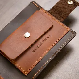 Чоловіче шкіряне портмоне GRANDE PELLE 11,5х9х1 см acs0018622 - мініатюра 8
