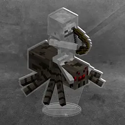 Акрилова колекційна фігурка Minecraft Майнкрафт Скелет на пауке 15 см