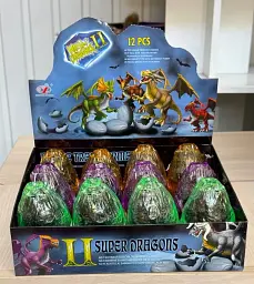 Іграшка-сюрприз у кулі «Супердракон» фіолетовий, Dino Toys - мініатюра 2