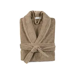 Халат махровий unisex Lotus Home - Basic New Line бежевий 2XL