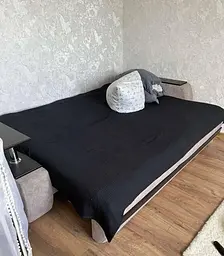 Покривало Zeintex Косичка бавовняне чорне 230х260 см