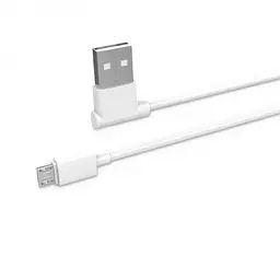 Кабель для заряджання телефона USB - micro USB HOCO UPM10 L-подібний Білий - мініатюра 4