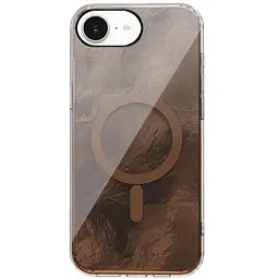 Чохол TPU Shiny Mountain (MagFit) для Apple iPhone 16e / 17e (6.1) Chocolate