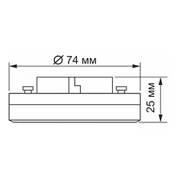 Лампочка Videx GX53 12W 4100K 220V (VL-GX53-12534) - мініатюра 6