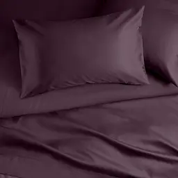 Простирадло Cosas на резинці сатин 80х190х25 plum, сливовий (32Satin_Plum_80x190x25) - мініатюра 2